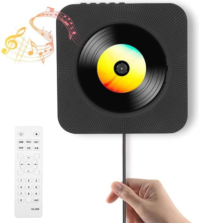 Somstyle Draagbare CD Speler met Speaker - Bluetooth & Radio - 3.5 MM Aux - CD / CD-R / CD-RW - HiFi Luidsprekers - Met Radio - Zwart