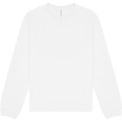 Bella+Canvas Unisex Heavyweight Long Sleeve Tee CV4651 - White - XS