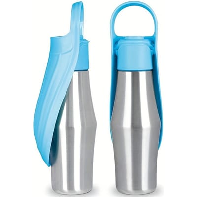 750 ml Grote Hond Waterfles Roestvrij Staal Buiten Draagbaar Hond Waterbak Reis Waterbak Huisdierbenodigdheden Voor Alle Hondenhondenrassen Decor 750ml