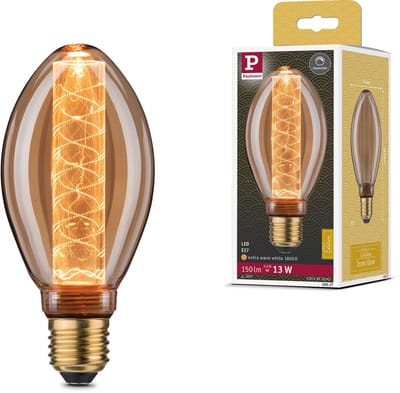 Inner Glow Edition LED-gloeilamp Binnenkolf spiraalpatroon E27 230V 120lm 3,6W 1800K dimbaar Goud