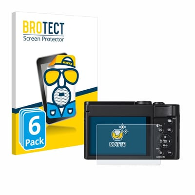 BROTECT - Screenprotector voor Panasonic Lumix DC-TZ99 - Folie Beschermfolie matte 6 Stuks