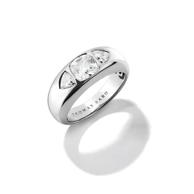 Thomas Sabo - TR2525-051-14-50 - Ring - Dames - 925 Zilver - Bold Elegance - Ringmaat 50