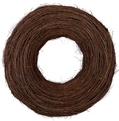 Clayre & Eef Krans Ø 80x22 cm Bruin Rotan