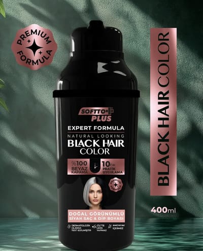 Softto Plus New Formula Expert Woman Black Hair Color 400ml
