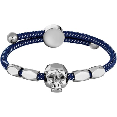 Police heren Armband Konso kunststof, metaal One Size Blauw 32012829
