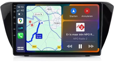 BG4U - Android Navigatie Radio geschikt voor Skoda Superb 3 2015-2019 met Draadloze Apple Carplay en Android Auto Draadloos