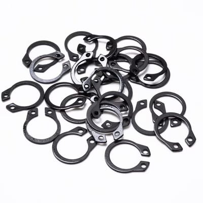 Dailygoods- Circlip 21mm - Externe Borgringen - Borgringen Assortiment - Bevestigingsmiddel - 60 Stuks - Mangaanstaal - Borgring