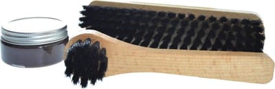 Collonil Schoenpoetsset - 2 Borstels - Schoenpoets Donker Bruin - Set van 3