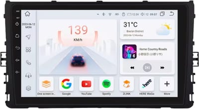 Autoradio met bluetooth - Carplay - Voor VW Volkswagen MQB Polo Plus / T-Cross / T-Roc - Geschikt voor Apple en Android - Stereo - Navigatie - Navigatiesysteem auto - 3GB 32GB