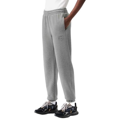 Lacoste Dames/Dames Biologisch Katoenen Geborduurde Logo Sweatbroek (Grijs)
