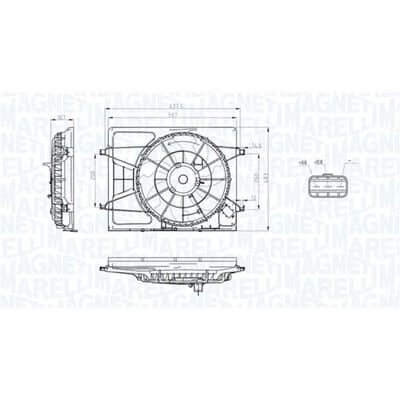 Koelventilatorwiel, motorkoeling MAGNETI MARELLI 069422796010