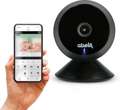 Babyfoon met camera - Video monitor - Kind in de gaten - App bedienbaar - Compact ontwerp - Zwart