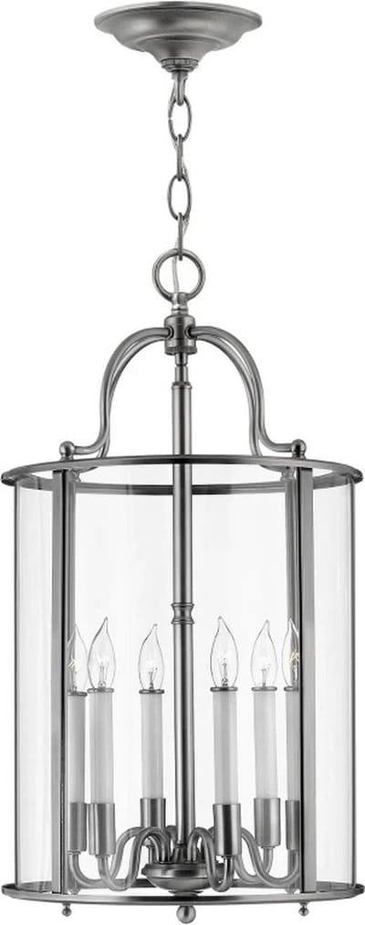 Hinkley LED Hanglamp Gentry | 6X E14 Max 60W | Dimbaar | Pewter