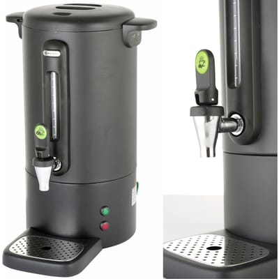 HENDI Percolator – 7L – matzwart – non-drip kraan – waterniveau-indicator – automatisch warmhouden