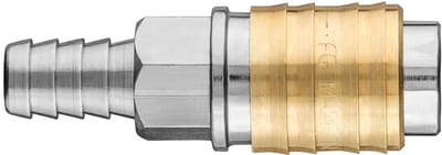 NEO Serie - Snelkoppeling voor Compressor - 12mm - Roestvrij Staal en Messing - CE-gecertificeerd
