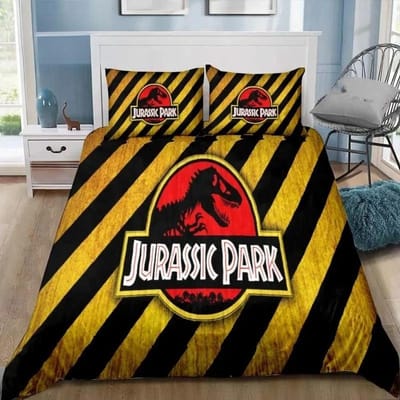 Dinosaurus Jurassic Park 3D Print Beddengoed Set Eenpersoons Twin Volledig Queen King Maat Bed Set Volwassene Kind Slaapkamer Beddengoed Cadeau 210X210cm-3pcs