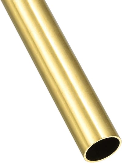 Messing buis 20mm AD x 1mm wand D x 200mm L - rechte slangen voor huishoudelijke apparaten, machines en doe-het-zelf klussen
