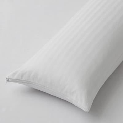 Kussenbescherming met ritssluiting - Ademend 100% Katoen - Geschikt voor Kussens van 70 cm