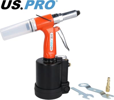 Professionele popnageltang op perslucht voor 3.2 - 4.0 - 4.8 en 6.4 mm popnagels