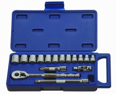 16-delige 3/8" gereedschapsset voor aandrijving en aandrijfgereedschap