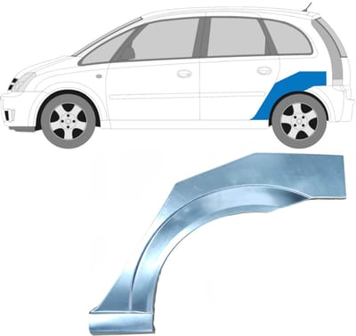 Reparatiepaneel achterspatbord voor Opel Meriva 2003-2010 / Links