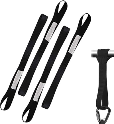 Spanbandenset - 25 mm - 29,5 cm - Automatische Spanbanden met Sterke Haken - Voor Vervoer van Motorfiets, Fiets en Auto