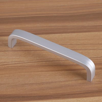 Deurklinken van aluminiumlegering Mat oppervlak Beslag voor keukenkastmeubilair 96mm solid