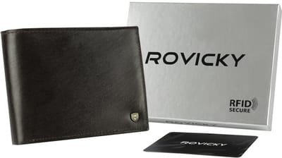 Rovicky Classic RFID - Herenportemonnee - Echt Leer - Ruim & Veilig - Elegante Afwerking