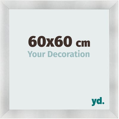 Your Decoration - Fotolijst 60x60 cm - MDF - Aluminium Geborsteld - Pisa