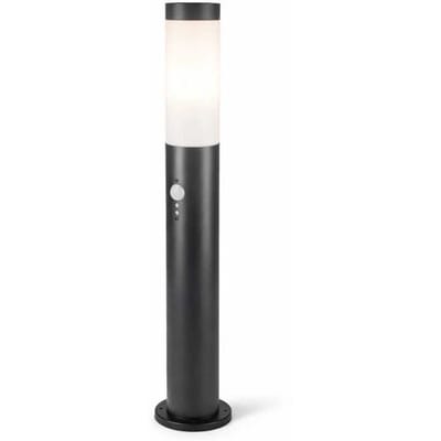 HOFTRONIC Dally LED Sokkellamp Zwart M - Bewegingssensor -Schemerschakelaar - E27 fitting - IP44 Waterdicht - 80 cm - padverlichting - Staande