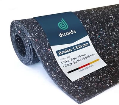 Beschermende Bouwmat 1,35m Breed - Rubbermat voor Bouw en Onderhoud - Flexibele en Antislip Mat voor Diverse Toepassingen