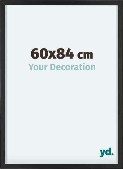Your Decoration - Fotolijst 60x84 cm - Aluminium - Zwart - Virginia