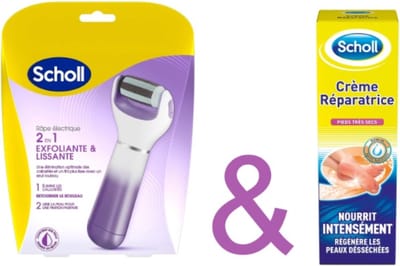 Scholl Velvet Smooth + 75 ml Scholl Reparatiecrème voor zeer droge voeten – Scholl – voetverzorging – Huidverzorging – Scholl velvet Smooth – Voetcreme – Creme – Cream.