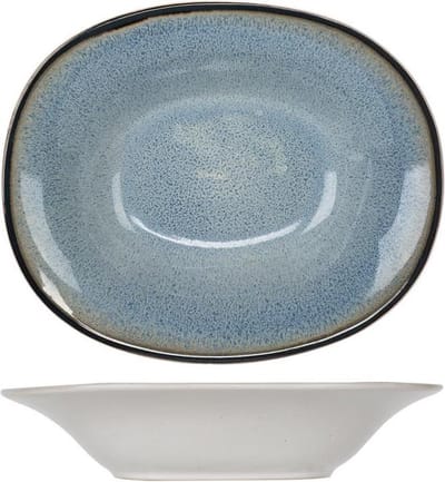 Cosy & Trendy Fez Blue Diep Bord - Ovaal - 17.5 cm x 21.5 cm - Set-6