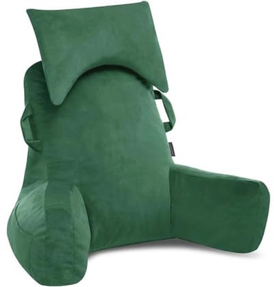 Draagbare Grote Leeskussen met Hoofdsteun en Armen voor Volwassenen - Ergonomisch en Wasbaar