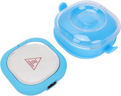Waxverwarmer - Smeltpot Heater - Ontharen thuis - Opvouwbare siliconenvoering - 100g capaciteit - Wit