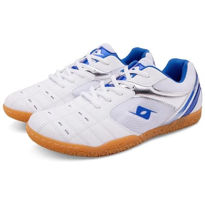 Hommes Zapatillas Chaussures de Tennis de Table Professionnelles pour Hommes et Femmes Badminton Compétition Tennis Entraînement Baskets Chaussures de Sport 33 white