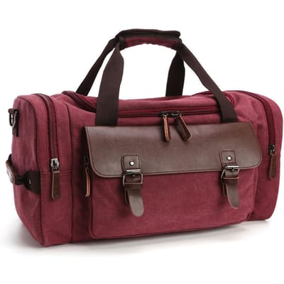 Sac à main en toile de haute qualité pour femmes, sac à main à bandoulière de voyage de grande capacité rouge