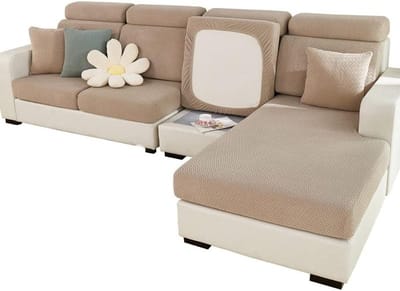 Stretch Hoes voor L-vormige Bank, Universele Elastische en Antislip Sofa Bescherming, Meubelbeschermer voor Bankkussens