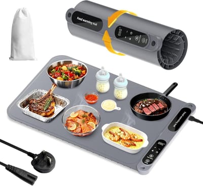 Warmhoudplaat Gerechten - Voedselverwarmer - Eten Warm Houden - Instelbare Temperatuur - 10 x 16 cm