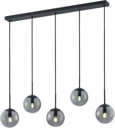 TRIO BALINI - Hanglamp - Antraciet - excl. 5x E14 28W