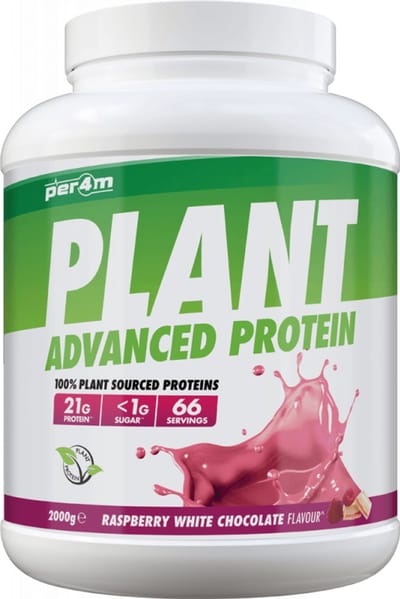 Per4m Plant Protein (2000g) Raspberry White Chocolate - Eiwitten - Veganistisch eiwit