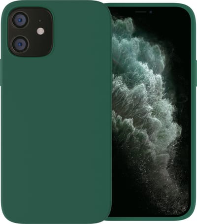 Ceezs geschikt voor Apple iPhone 12 Mini hoesje siliconen / geschikt voor Apple iPhone 12 Mini case silicone groen