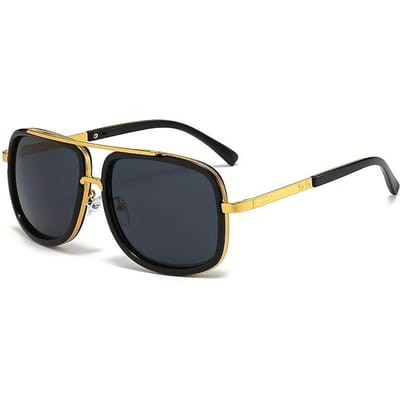 Mode Rijzonnebrillen voor Mannen Zonnebrillen Ovaal Metalen Frame Tinten Buiten Casual Brillen Vierkant Zonnebril UV400 Brillen 1PC