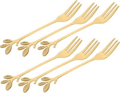 Dinervorken, 12 stuks ijsvork creatieve vork met 3 bladen, huishoudelijke vork for dessert, roestvrijstalen vork, dinervorken en vorken