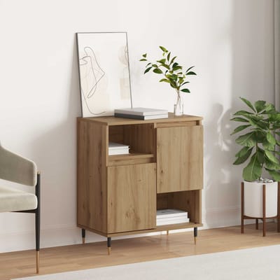 vidaXL - Dressoir - Artisan - Eiken - 60 - x - 35 - x - 70 - cm