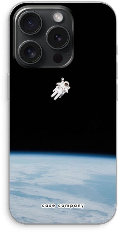 Case Company® - Hoesje geschikt voor iPhone 15 Pro hoesje - Alone in Space - Soft Cover Telefoonhoesje - Bescherming aan alle Kanten en Schermrand