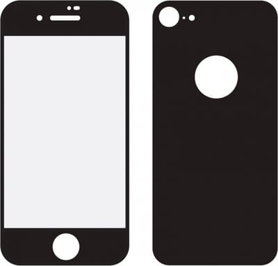Mobilize Edge To Edge Gehard Glas Ultra-Clear Screenprotector + Back Protector voor Apple iPhone 8 - Zwart