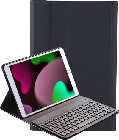 Hoesje - Geschikt voor Apple iPad 7 (2019) - 10.2 inch - 7e Generatie - Toetsenbord Case - Keyboard Book Cover - Hoes - Zwart
