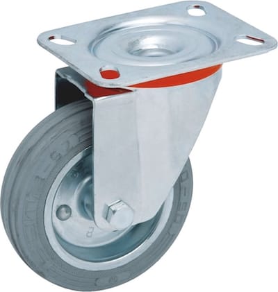 Wurth - Apparaatwiel draaibaar houder, spoorloos, grijs - Apparaatwiel met draaibare houder x 1 st - 65 kg